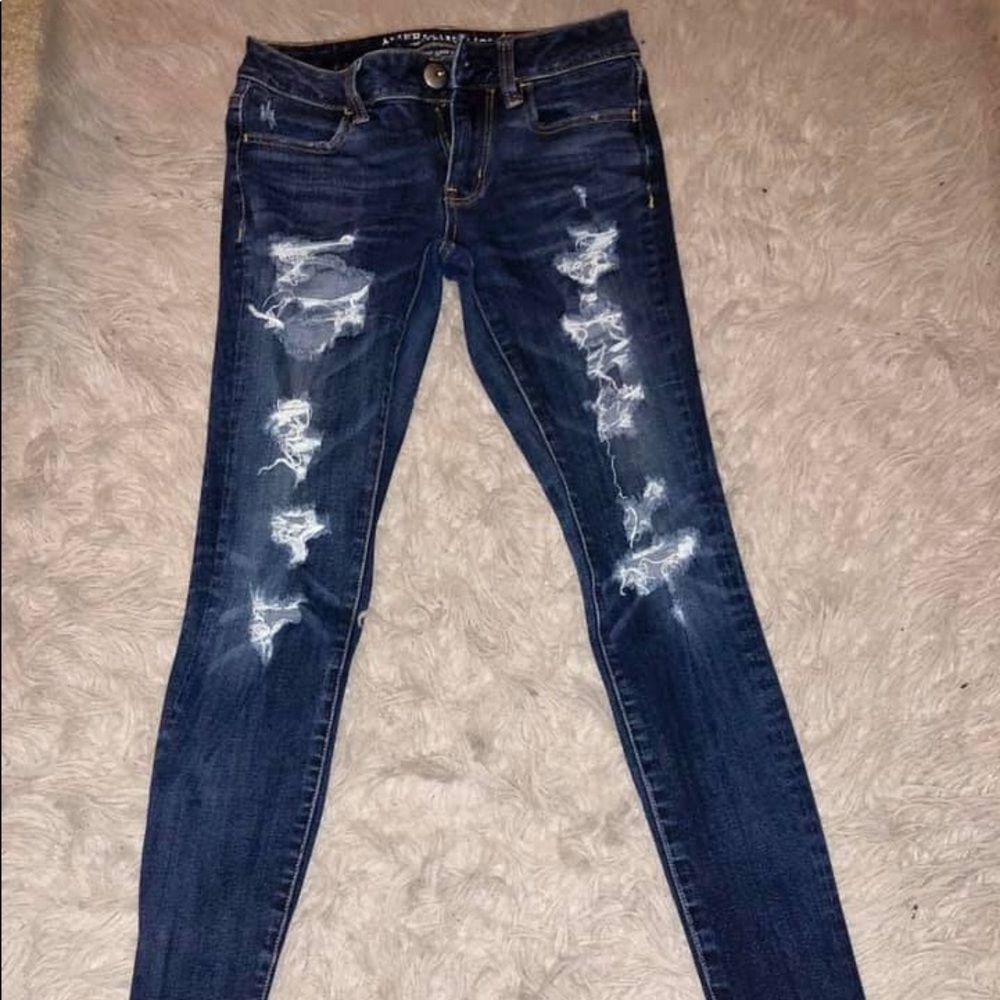 American Eagle Ripped Denim Jeans